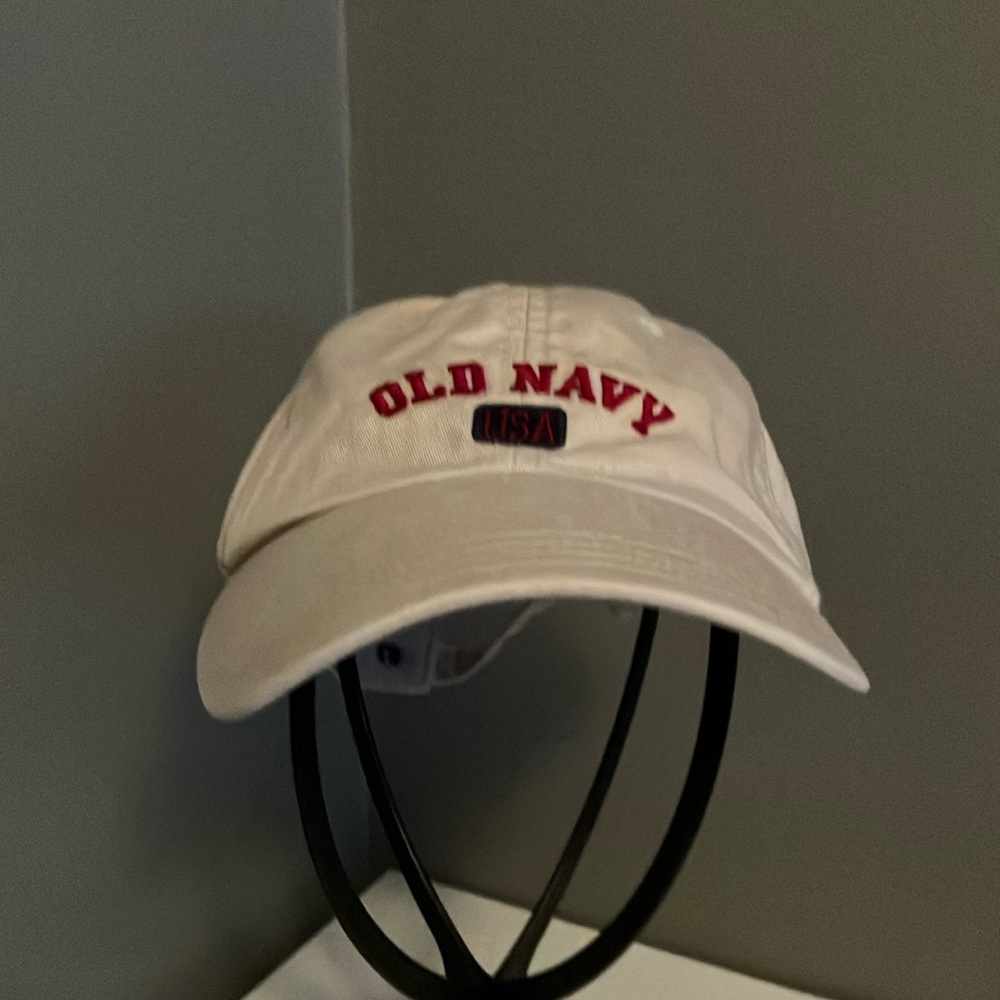 Old Navy tan Cap adjustable baseball hat USA